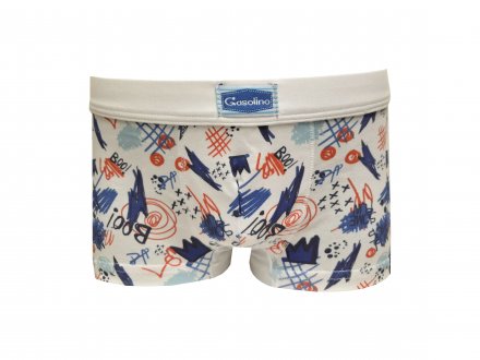 Gasolino boxerky chlapecké Scratches 3436 bílé